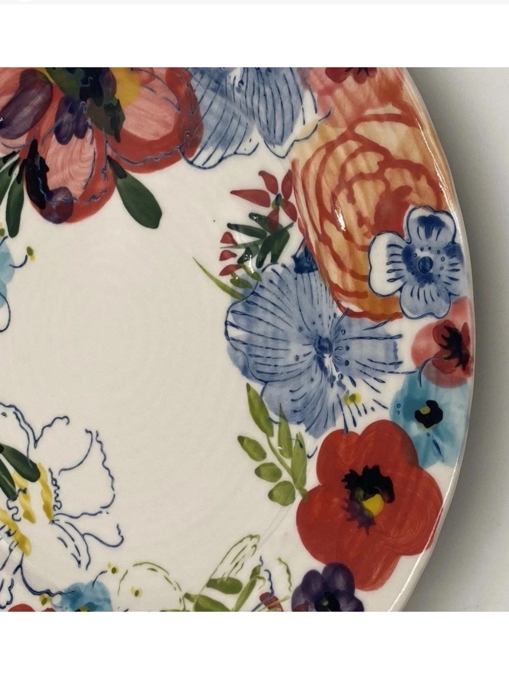 Anthro Sissinghurst Castle Estudio Flores Dinner Plate NEW - Picture 5 of 9